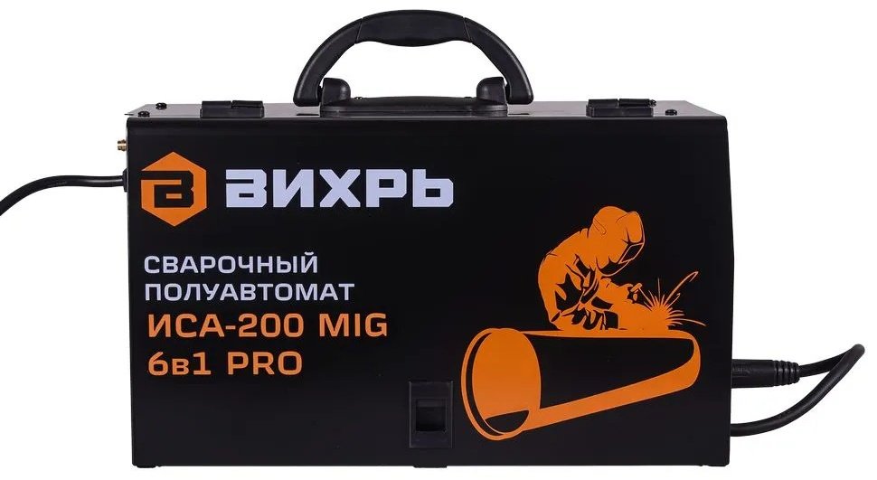 ВИХРЬ сварочный инвертор ИСА-200 MIG PRO 65/185 (аргонная (аргонодуговая) сварка, полуавтоматическая сварка (MIG/MAG), ручная дуговая сварка (MMA))