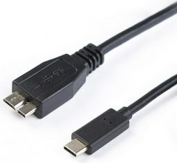 Кабель SHIP USB TypeC (M), micro-USB 3.0 (M), 1 м, черный