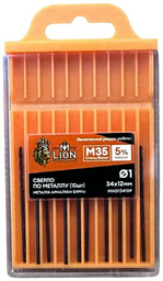 Сверло M-LION спиральное MHD13410P 1 мм, 10 шт.