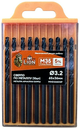 Сверло M-LION спиральное MHD326510P 3.2 мм, 10 шт.