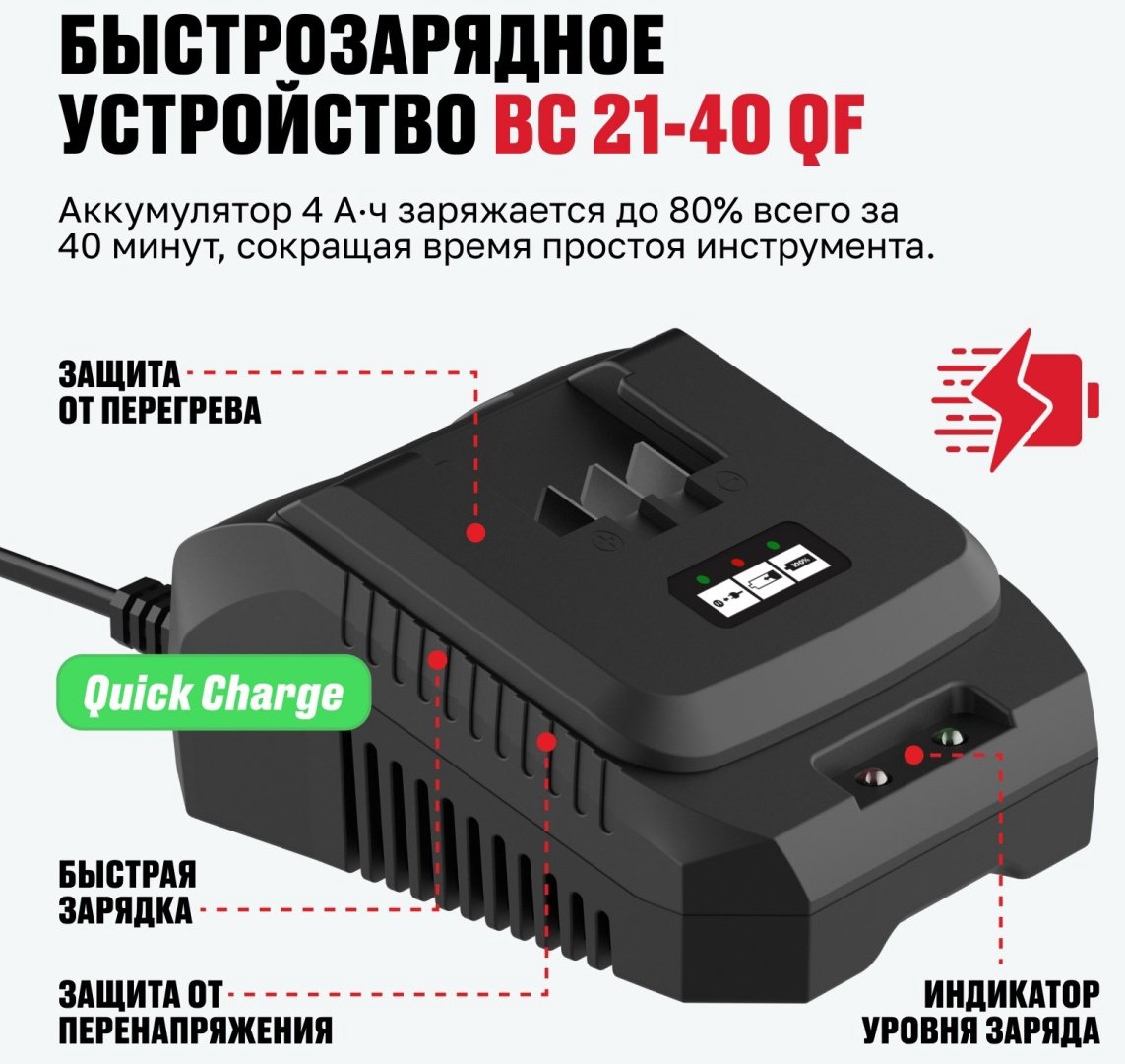 Набор ALTECO: аккумулятор 4Ah + Быстрая зарядка купить,NaN