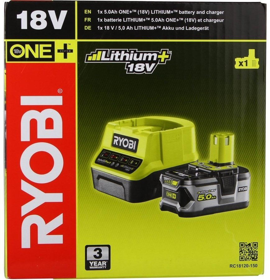 Аккумулятор RYOBI RC18120-150 5133003366 Li-Ion 18 В 5 Ач 1 шт