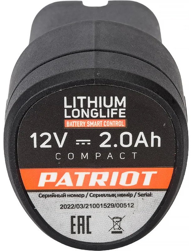 Patriot 180201109 Li-Ion 2 Ач 1 шт