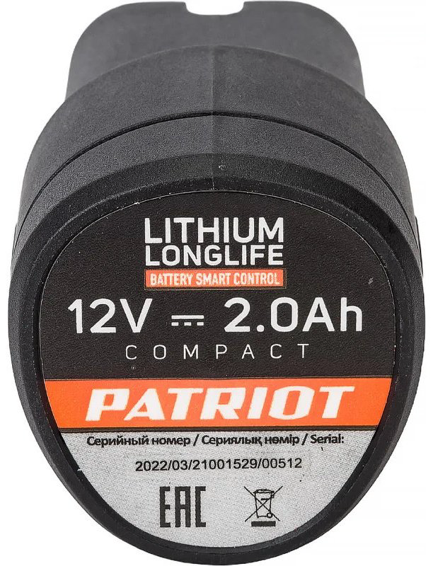 Patriot 180201109 Li-Ion 2 Ач 1 шт