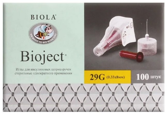Игла инъекционная Bioject 29G 100 шт