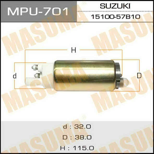 Топливный насос MASUMA MPU-701 купить,NaN