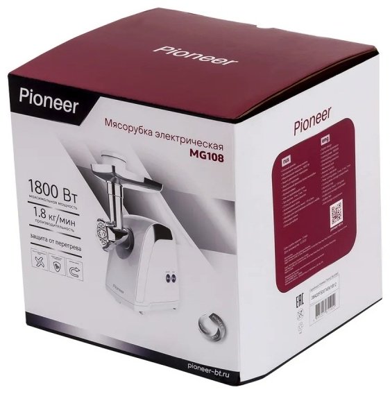 Мясорубка Pioneer MG108 белый - ForteMarket Мясорубка Pioneer MG108 белый купить,0