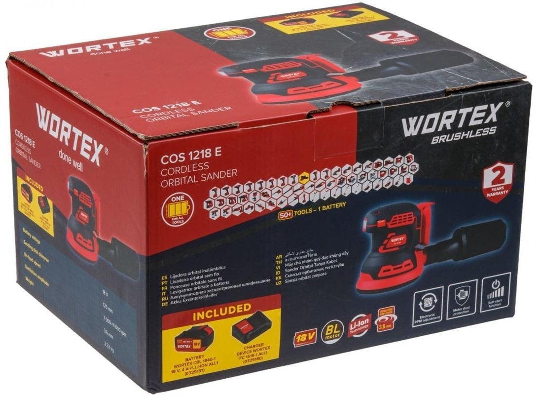 Шлифмашина эксцентриковая WORTEX WORTEX COS 1218 E ALL1 купить,0