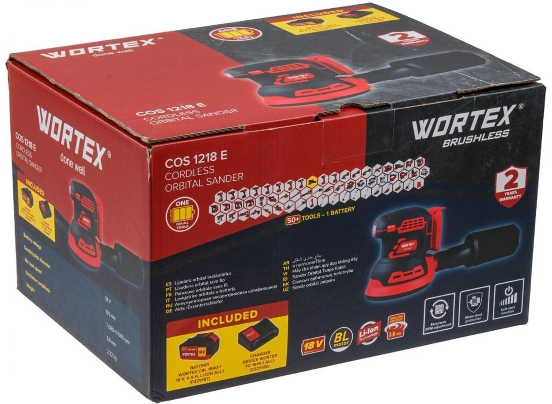 Шлифмашина эксцентриковая WORTEX WORTEX COS 1218 E ALL1 купить,NaN