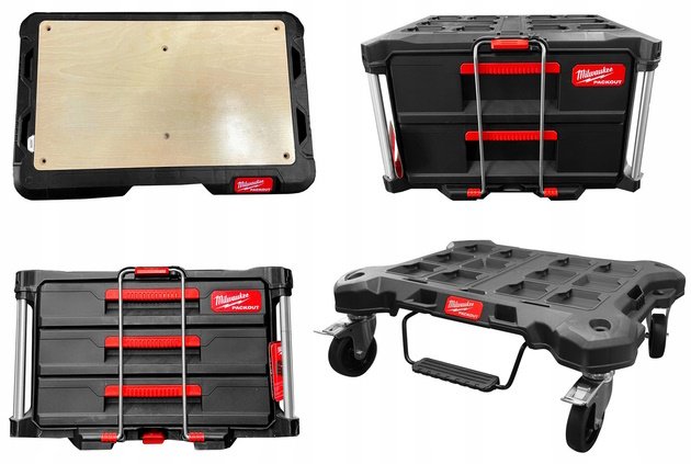 Milwaukee ящик с органайзером PACKOUT 4932471068 (48х62х92 см) купить,NaN