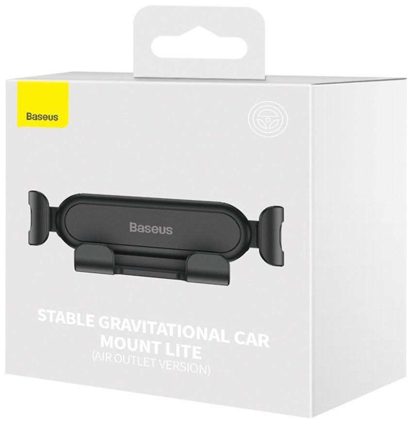 Держатель Baseus Stable Gravitational Lite SUWX010001 черный купить,NaN