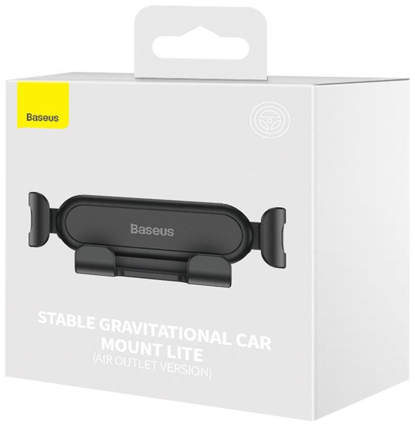 Держатель Baseus Stable Gravitational Lite SUWX010001 черный купить,NaN