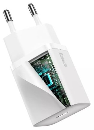 Зарядное устройство Baseus Super Si Quick Charger 1C CCSUP-B02 USB Type-C белый купить,0