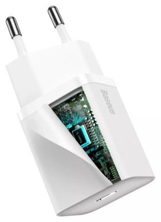 Зарядное устройство Baseus Super Si Quick Charger 1C CCSUP-B02 USB Type-C белый купить,NaN