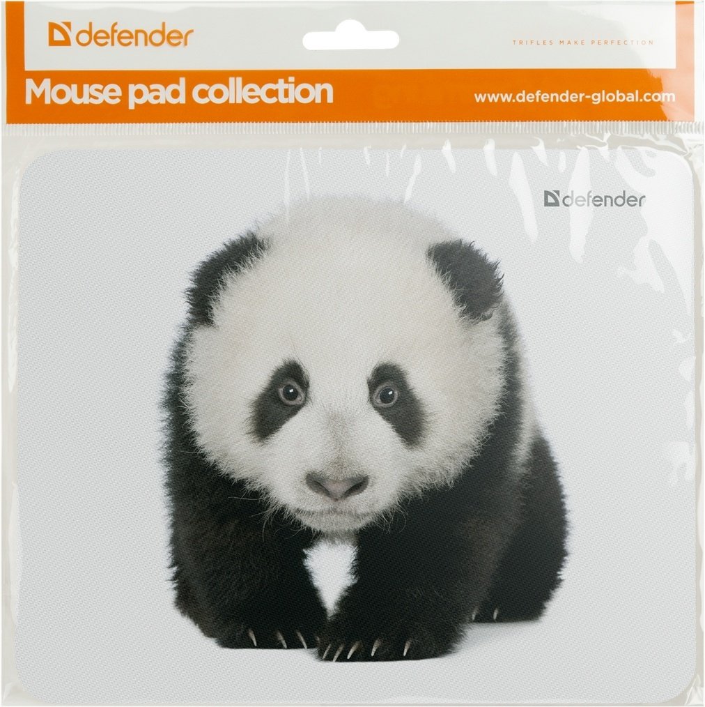 Коврик для мыши Defender Wild Animals Панда 180x220x1 мм рисунок