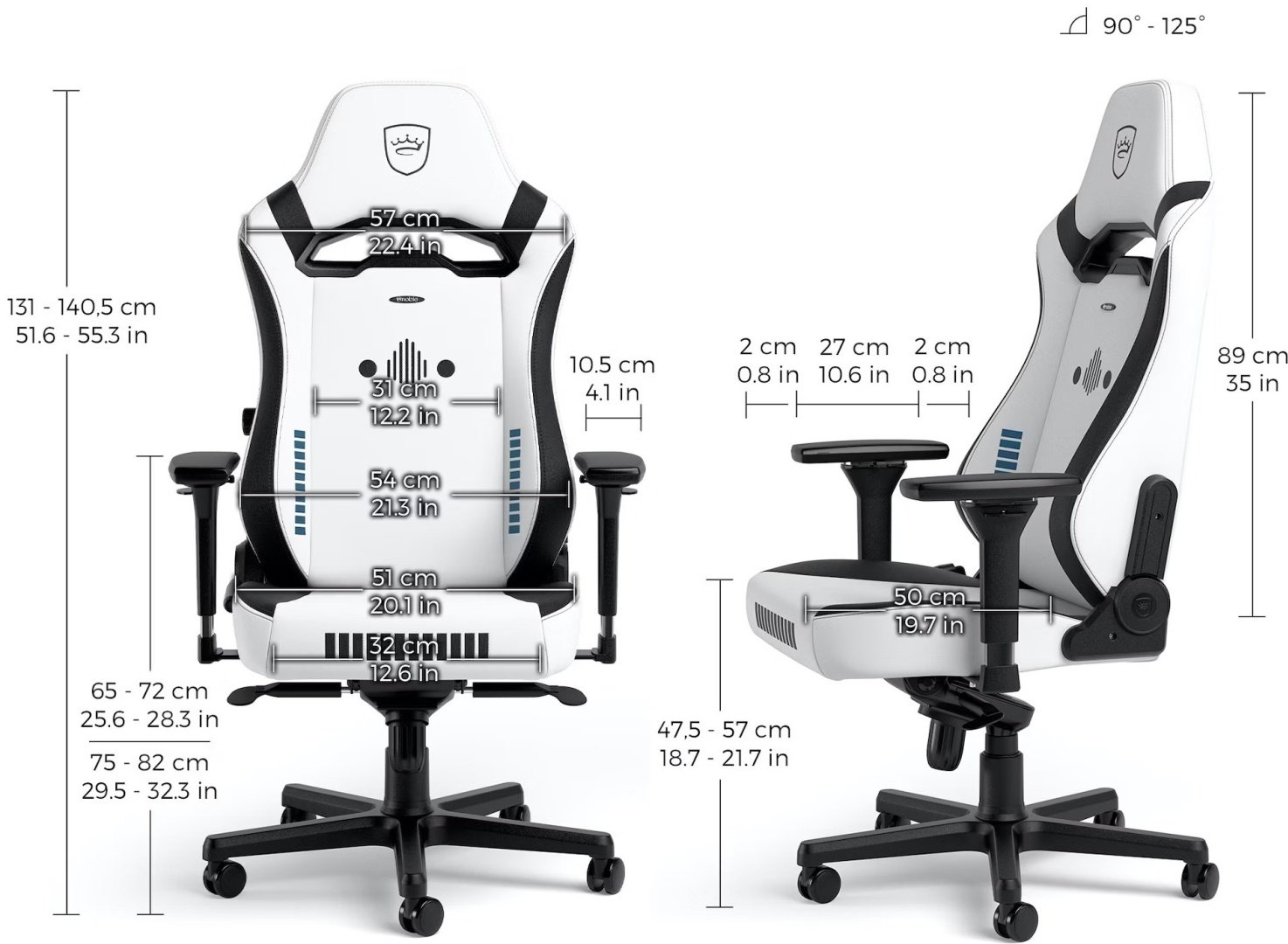 Компьютерное кресло Noblechairs HERO ST Stormtrooper Edit, белый купить,NaN