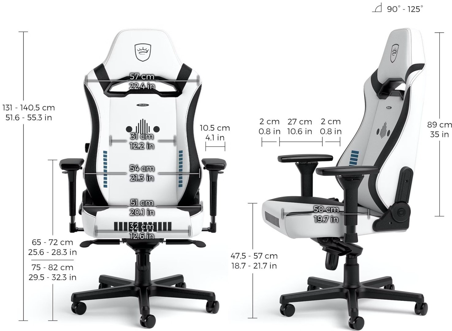 Компьютерное кресло Noblechairs HERO ST Stormtrooper Edit, белый купить,NaN