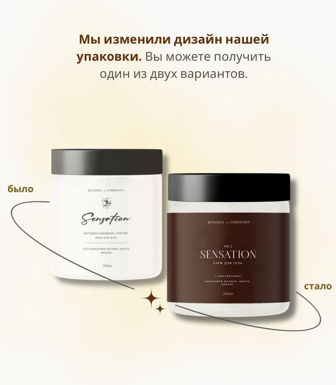 Крем-суфле Cosmavera Sensation no.2 для тела 250 мл купить,7300