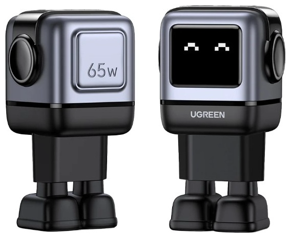 Зарядное устройство Ugreen Nexode RG 65W GaN Silver Black