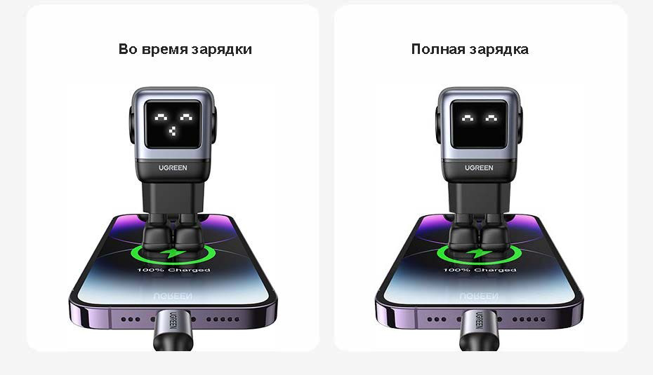 Зарядное устройство Ugreen Nexode RG 65W GaN Silver Black