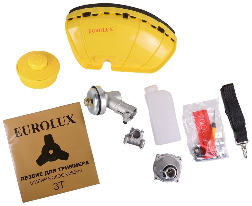 Триммер бензиновый Eurolux TR-1300T, леска и нож купить,NaN