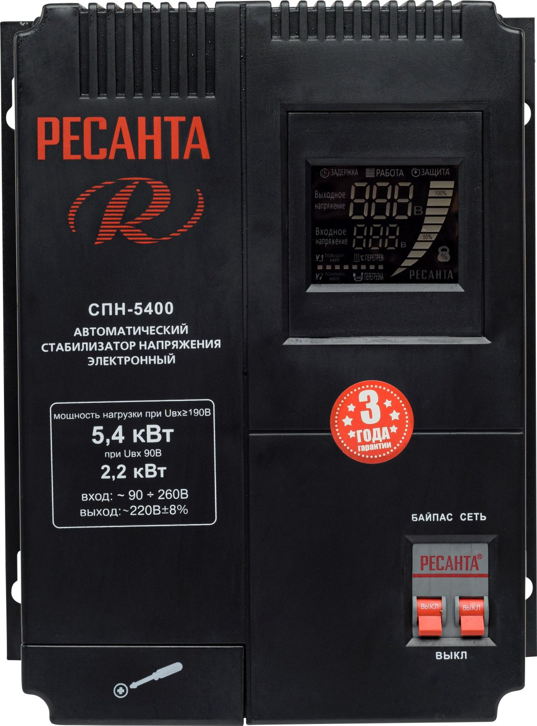 Стабилизатор напряжения Ресанта СПН-5400 купить,NaN