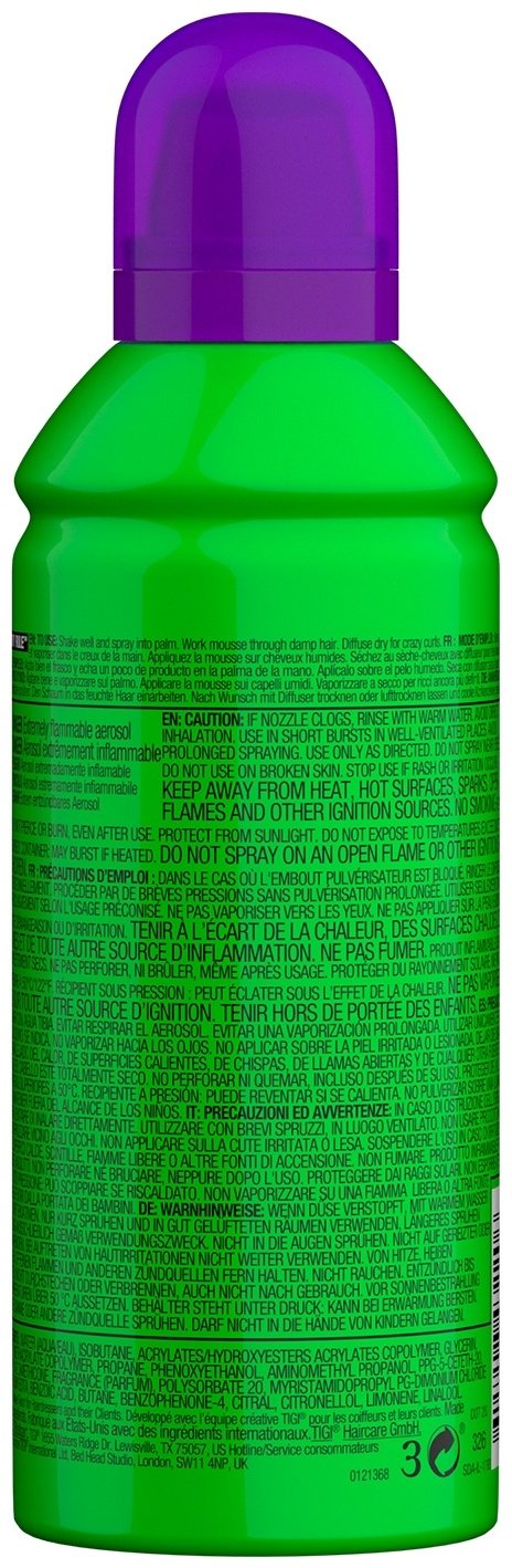 TIGI Bed Head Foxy Curls мусс сильная фиксация 250 мл купить,0
