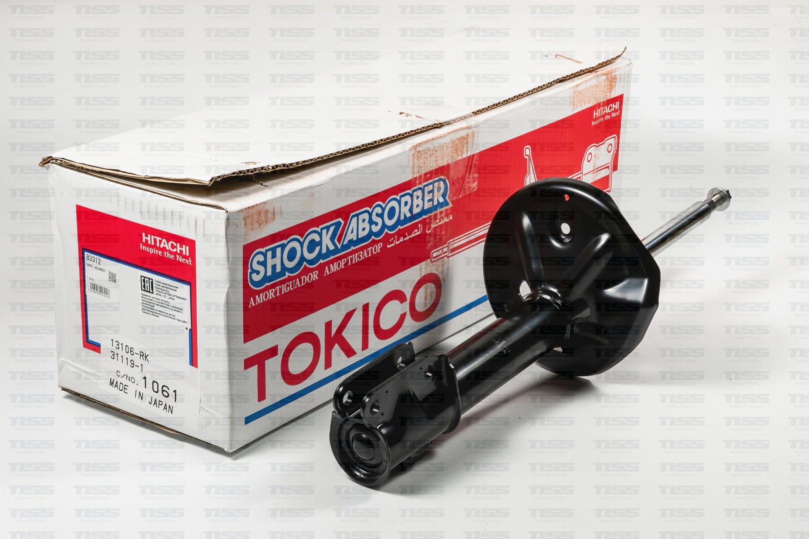 Амортизатор TOKICO передний B3312 1 шт купить,NaN