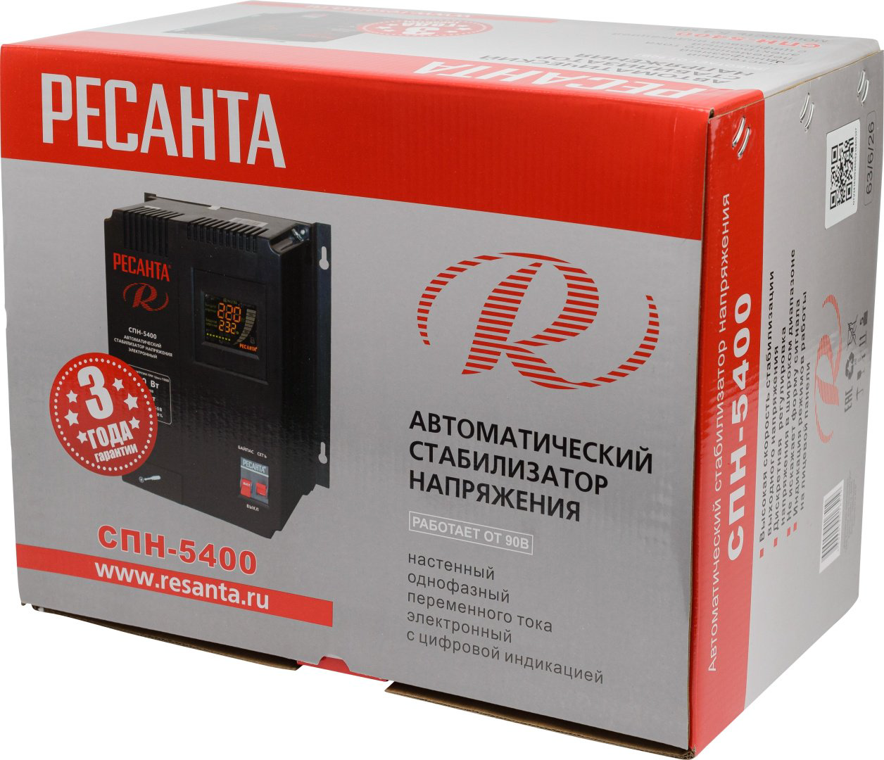 Стабилизатор напряжения Ресанта СПН-5400 купить,NaN