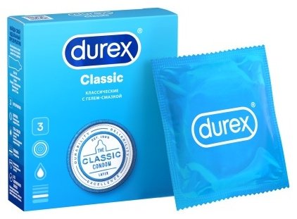 Презервативы Презервативы Durex Classic 3 шт