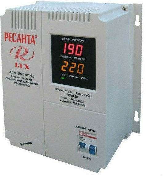 Стабилизатор напряжения Ресанта LUX АСН-3000Н/1-Ц - ForteMarket Стабилизатор напряжения Ресанта LUX АСН-3000Н/1-Ц купить,60390