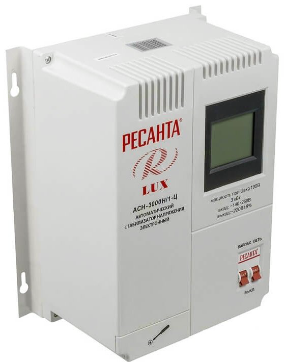 Стабилизатор напряжения Ресанта LUX АСН-3000Н/1-Ц - ForteMarket Стабилизатор напряжения Ресанта LUX АСН-3000Н/1-Ц купить,60390