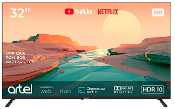 Телевизор ARTEL 32" Artel A32MH4800 LED HD Black