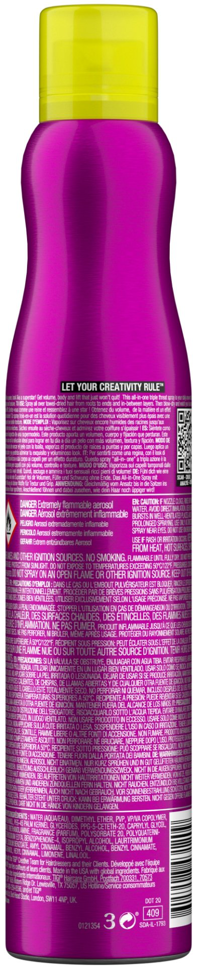 TIGI Bed Head Queen For A Day спрей средняя фиксация 311 мл купить,11900