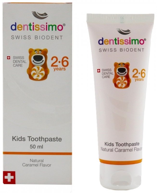 Dentissimo зубная паста Kids Карамель 50 мл