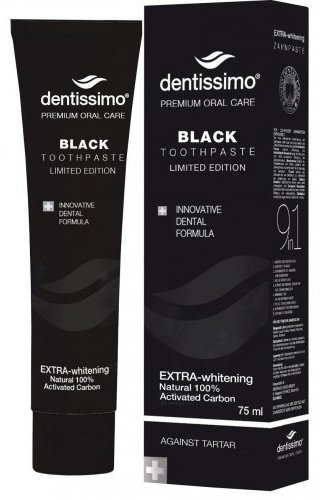 Dentissimo зубная паста Black EXTRA Whitening 75 мл