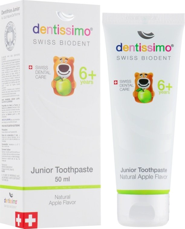 Dentissimo зубная паста Junior Gel Яблоко 50 мл купить,NaN