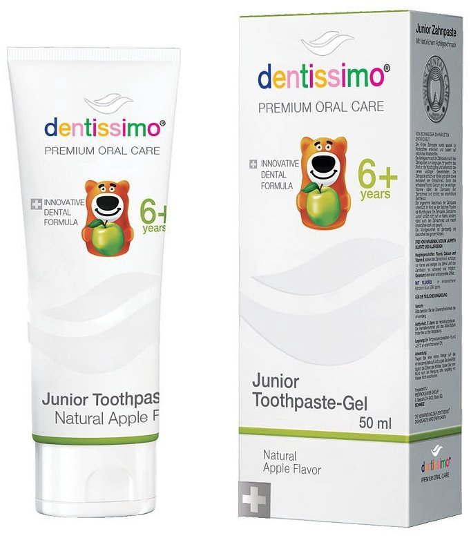 Dentissimo зубная паста Junior Gel Яблоко 50 мл купить,NaN