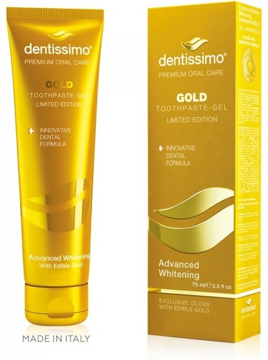 Dentissimo зубная паста Advanced Whitening Gold 75 мл