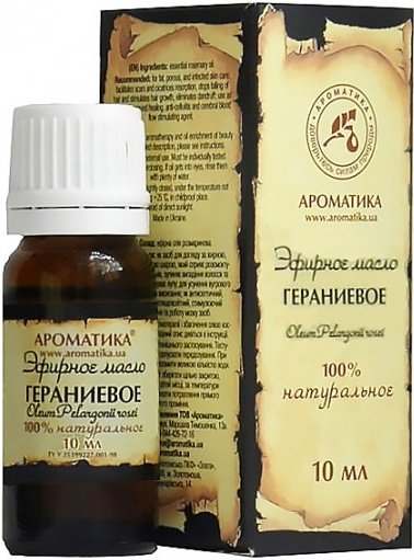 Ароматика эфирное масло гераниевое 10 мл