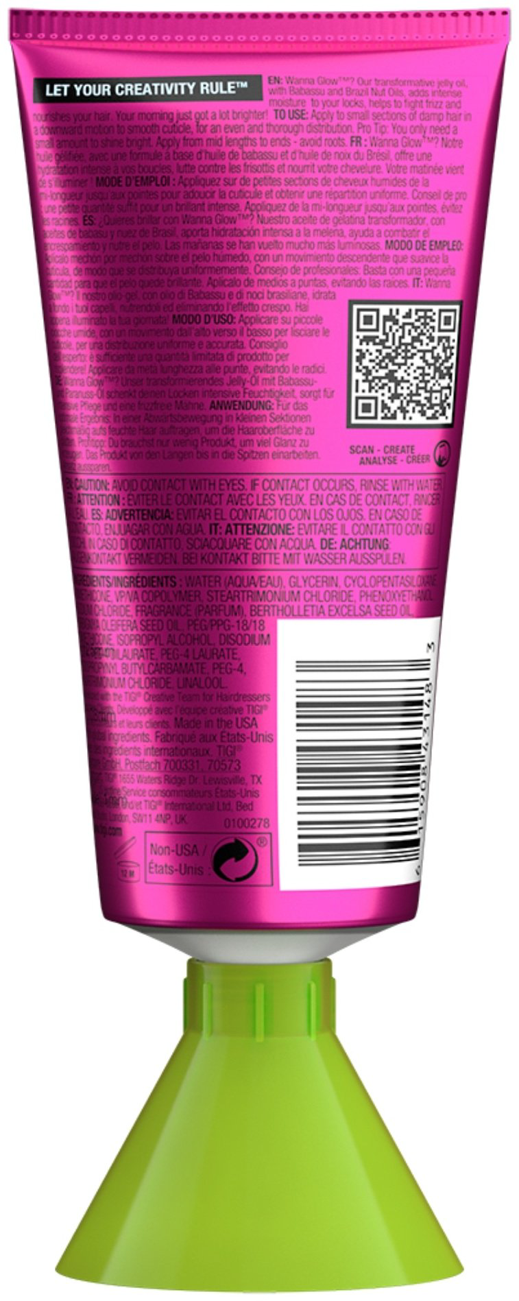 TIGI Bed Head Wanna Glow гель ультралегкая фиксация 100 мл купить,NaN