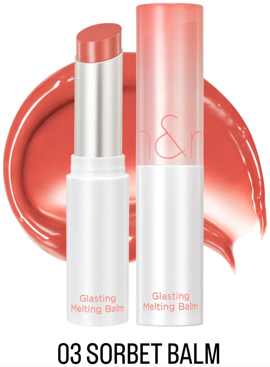 Romand Glasting Melting Balm блеск для губ 03 Sorbet Balm