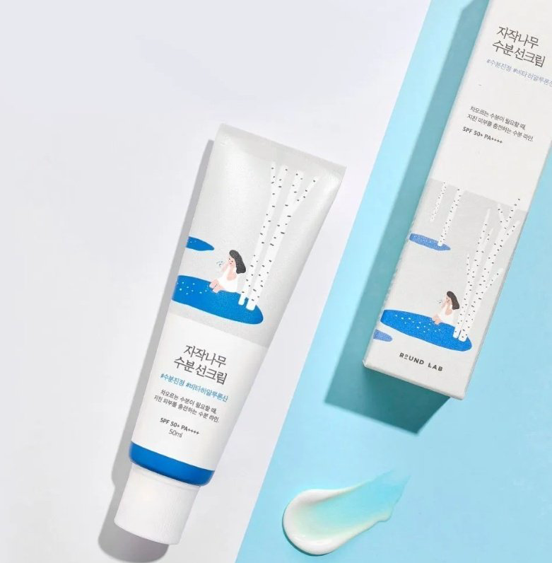 Round Lab крем Birch Juice Moisturizing SPF50 для лица, для зоны декольте 50 мл купить,8000