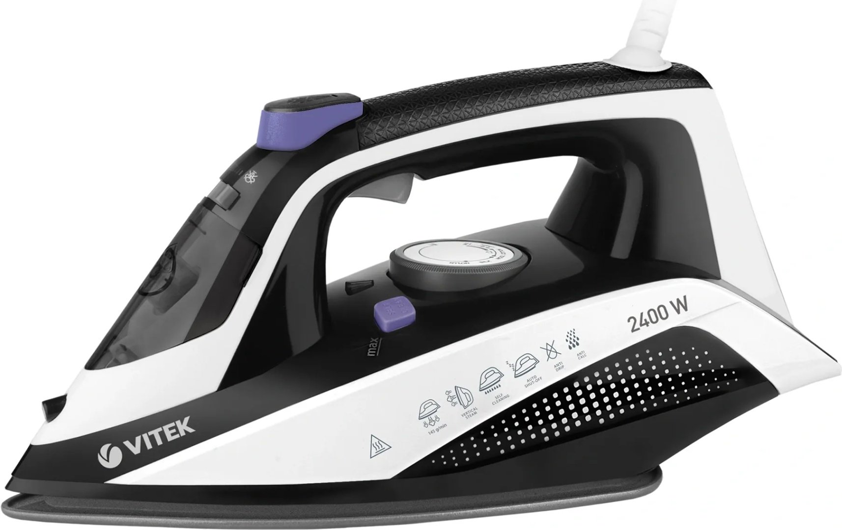 Утюг Vitek VT-8360 Prive черный, белый