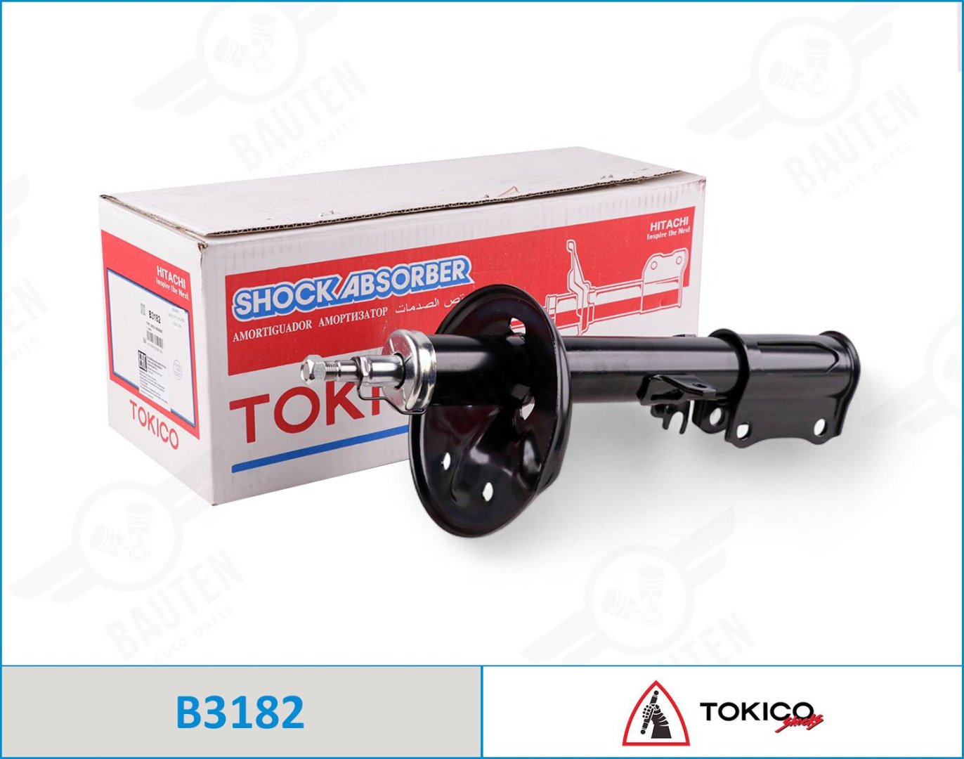 Амортизатор TOKICO задний B3182 1 шт купить,NaN