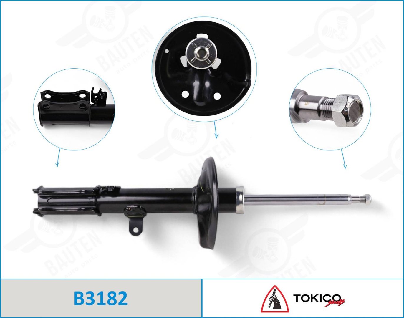 Амортизатор TOKICO задний B3182 1 шт купить,NaN