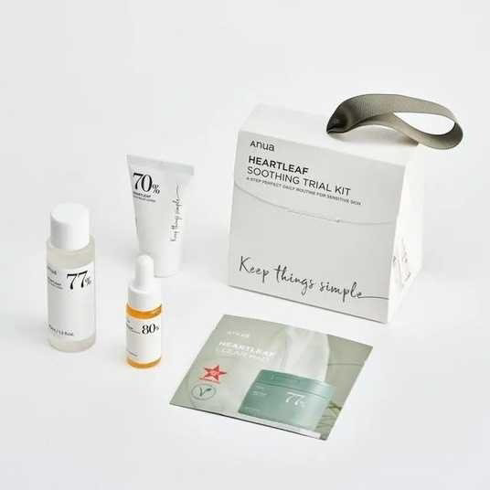 Anua Heartleaf Soothing Trial Kit набор по уходу за лицом для женщин купить,12000