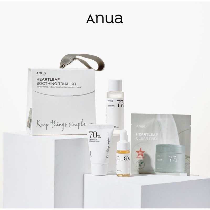Anua Heartleaf Soothing Trial Kit набор по уходу за лицом для женщин купить,12000