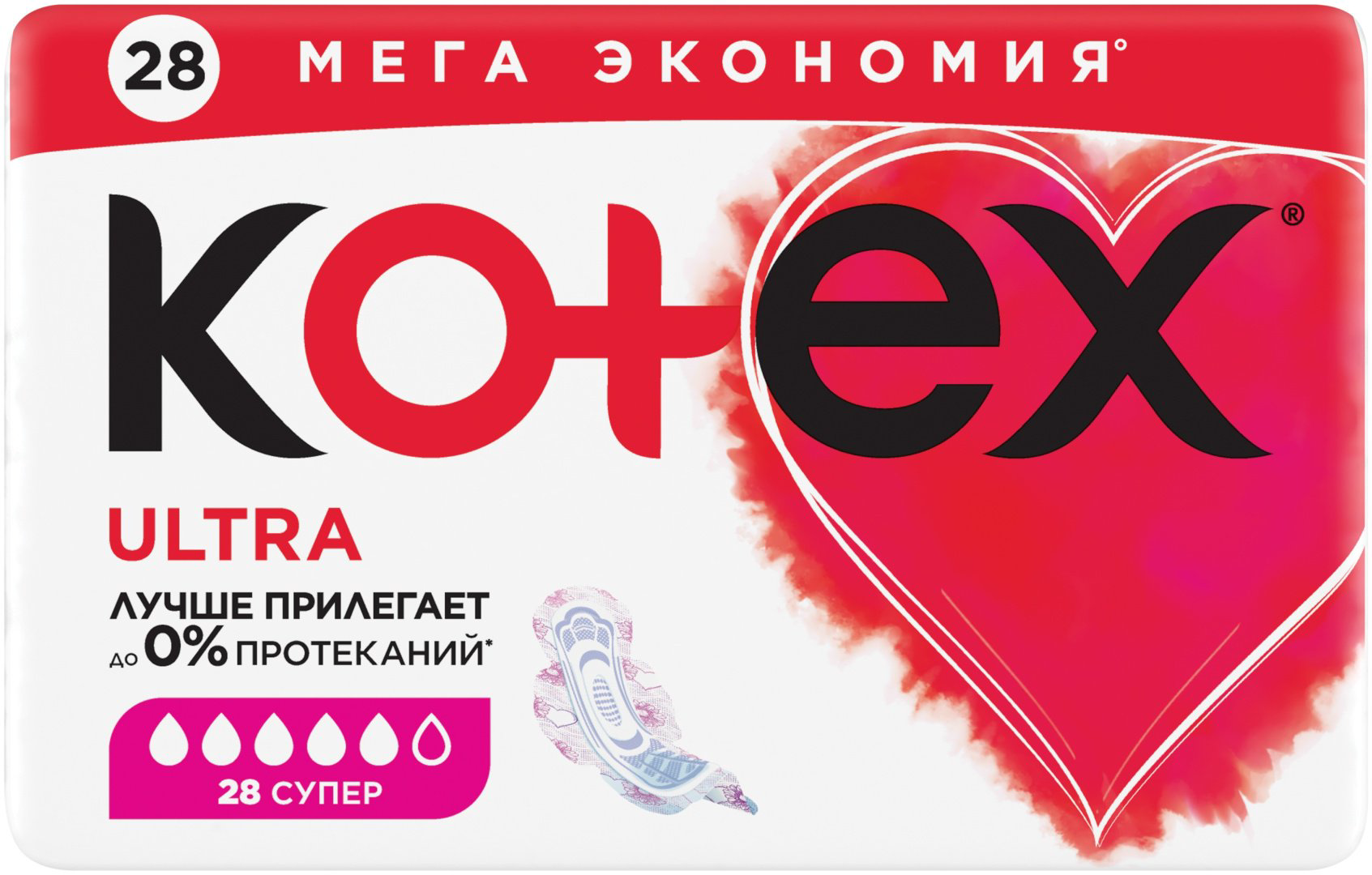 Kotex прокладки Ultra Super 28 шт купить,NaN