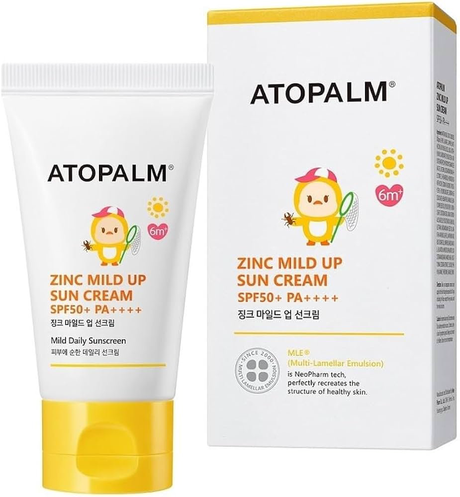 ATOPALM крем Zinc Mild Up Sun Cream для лица, для области вокруг глаз, для зоны декольте 65 мл купить,NaN